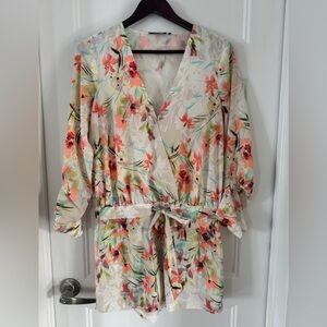 Marciano Lightweight Pastel Floral jumpsuit in Pink, Mint & white